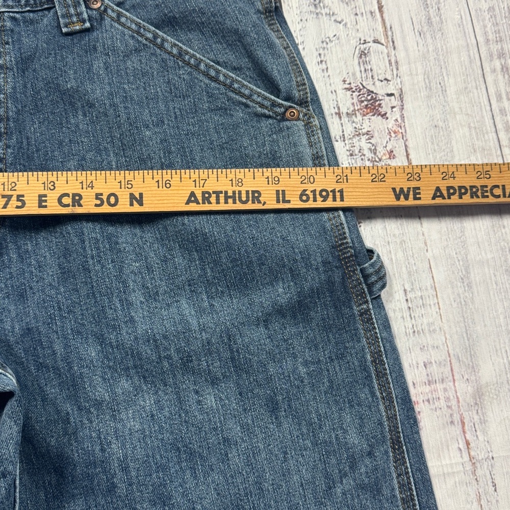 LEE LOOSE FIT CARPENTER JEANS MEN'S SIZE 34 X 34 DENIM WORKWEAR - Picture 11 of 16
